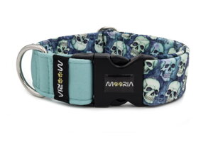 Collar Blue Skulls